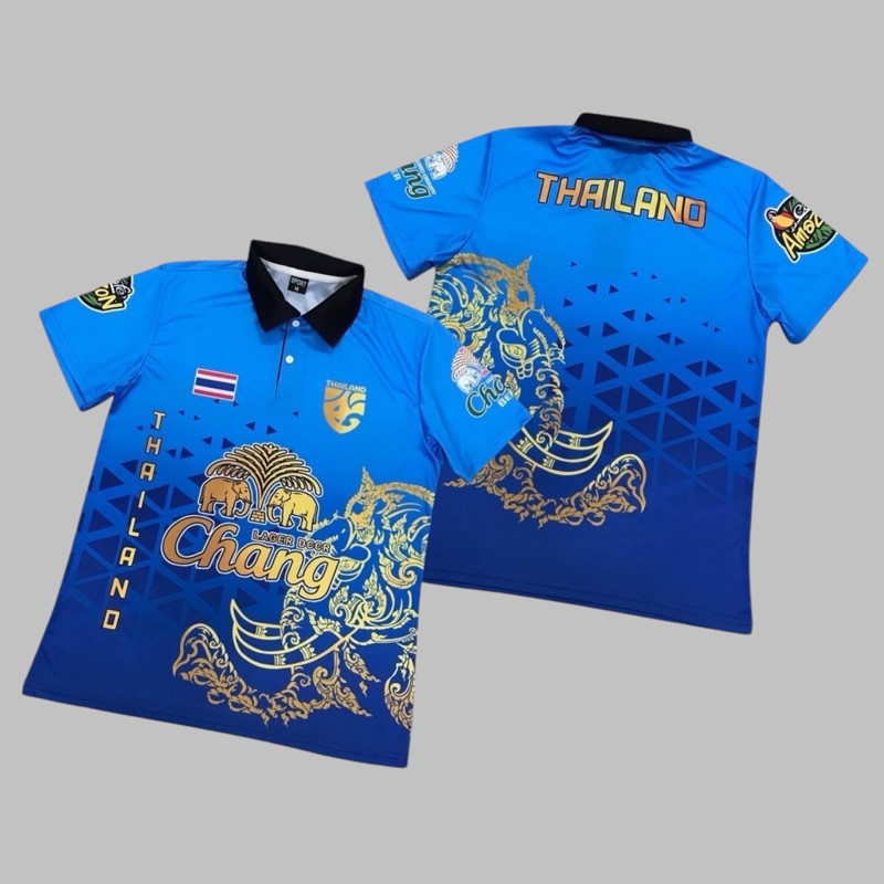 เสื้อกีฬาคอปก เสื้อกีฬาพิมพ์ลายคอปกใส่ได้ทั้งชายหญิง