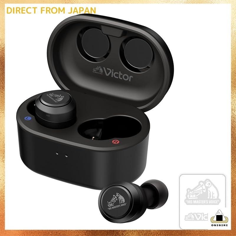 JVC Kenwood Victor HA-FX150T-BA Wireless Earphones with Sticker Bluetooth Noise Cancelling Ambient