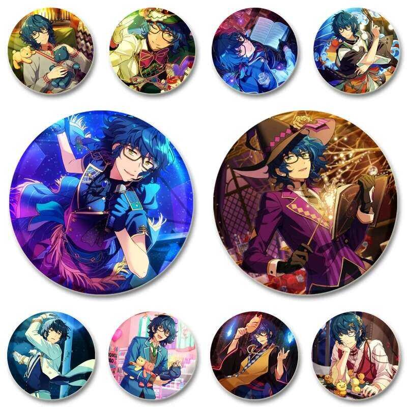 Tsumugi Aoba การ์ตูน Lapel Pin สําหรับเสื้อผ้าหมวกกระเป๋าเป้สะพายหลังเครื่องประดับ Accessorie น่ารัก