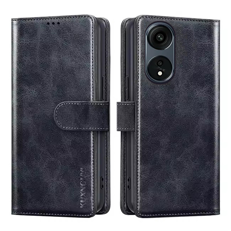 กระเป๋าสตางค์เคสโทรศัพท์สําหรับ OPPO A98 5G พร้อมช่องใส่การ์ดแม่เหล็กหนังพลิกขาตั้งป้องกันกันกระแทกส