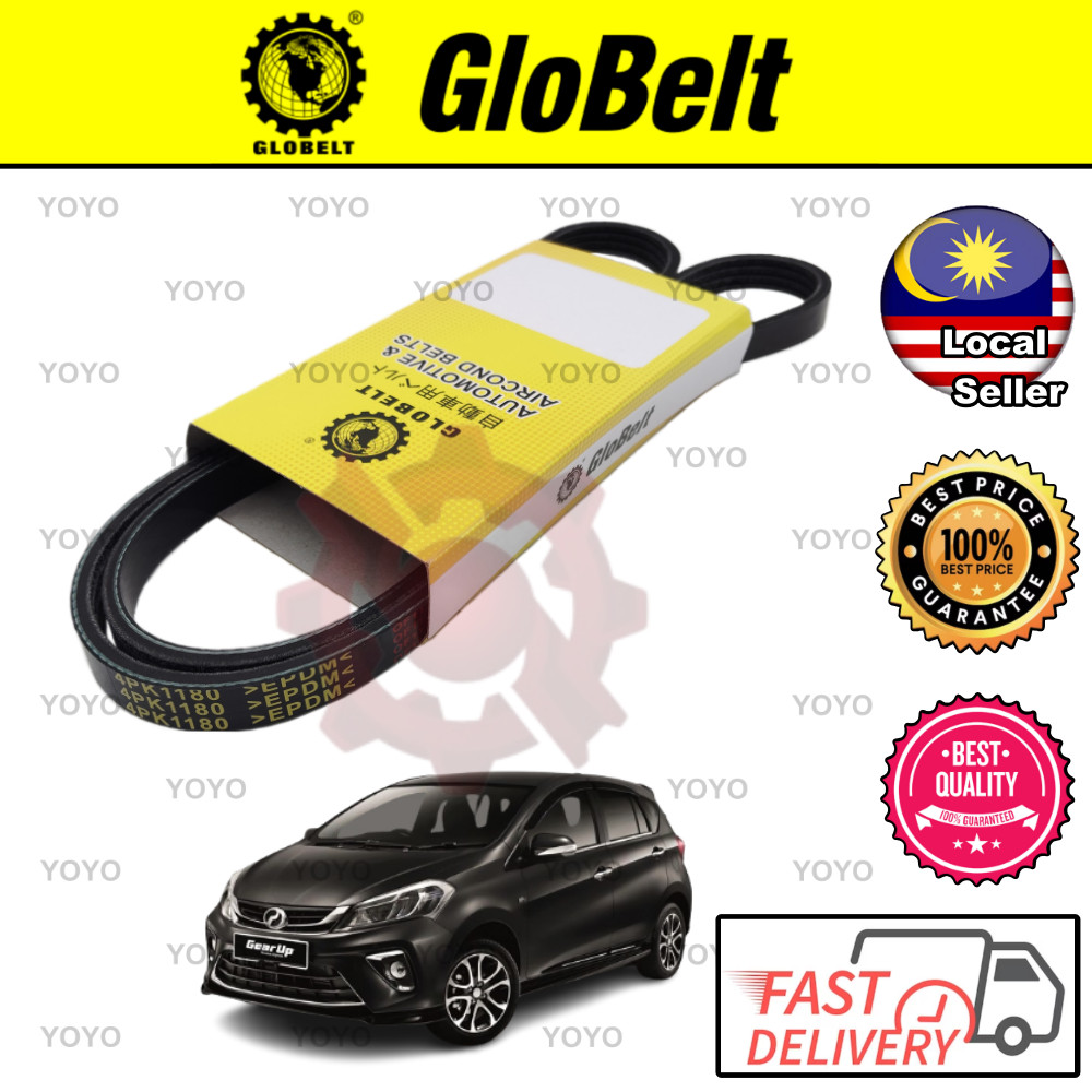 Perodua Myvi D20N 2018 เข็มขัดพัดลม GloBelt (4PK1180)