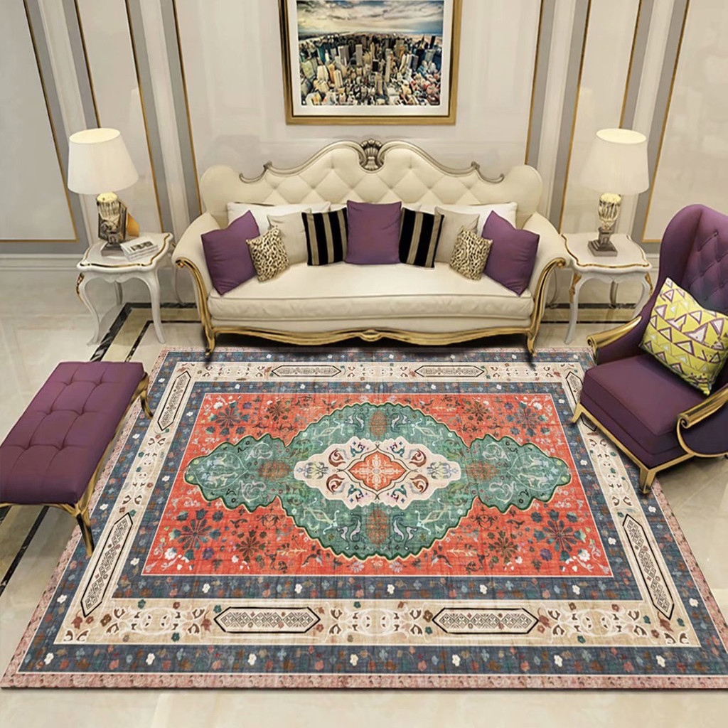 Persian living room carpet, Bohemian homestay carpet, long patterned home carpet, bedroom bedside ca