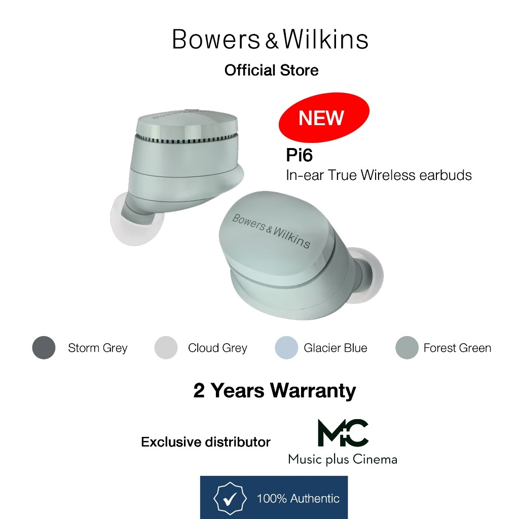 Bowers&Wilkins Pi6 Truly wireless Earphone หูฟังไร้สาย ANC ตัดเสียงรบกวน