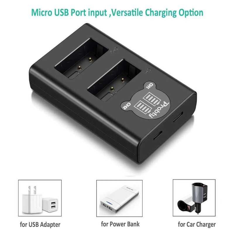 ❃ 1680Mah  Hero6 Hero7 สีดํา Bateria Akku สําหรับ Gopro Hero 5 6 7 Hero5 AHDBT 501 แบตเตอรี่ + L    
