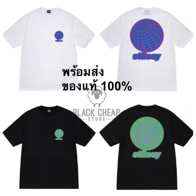 ♞,♘,♙พร้อมส่ง (ของแท้ 100%) Stussy 8 Ball Grid Tee เสื้อยืด SFH
