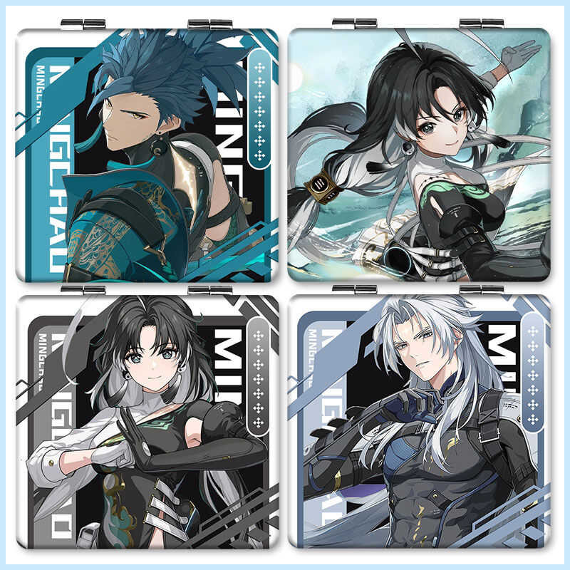 ◆ Wuthering Waves Folding Cosmetic Encore Make-Up Mirrors Jiyan Anime Peripheral Products Cos G