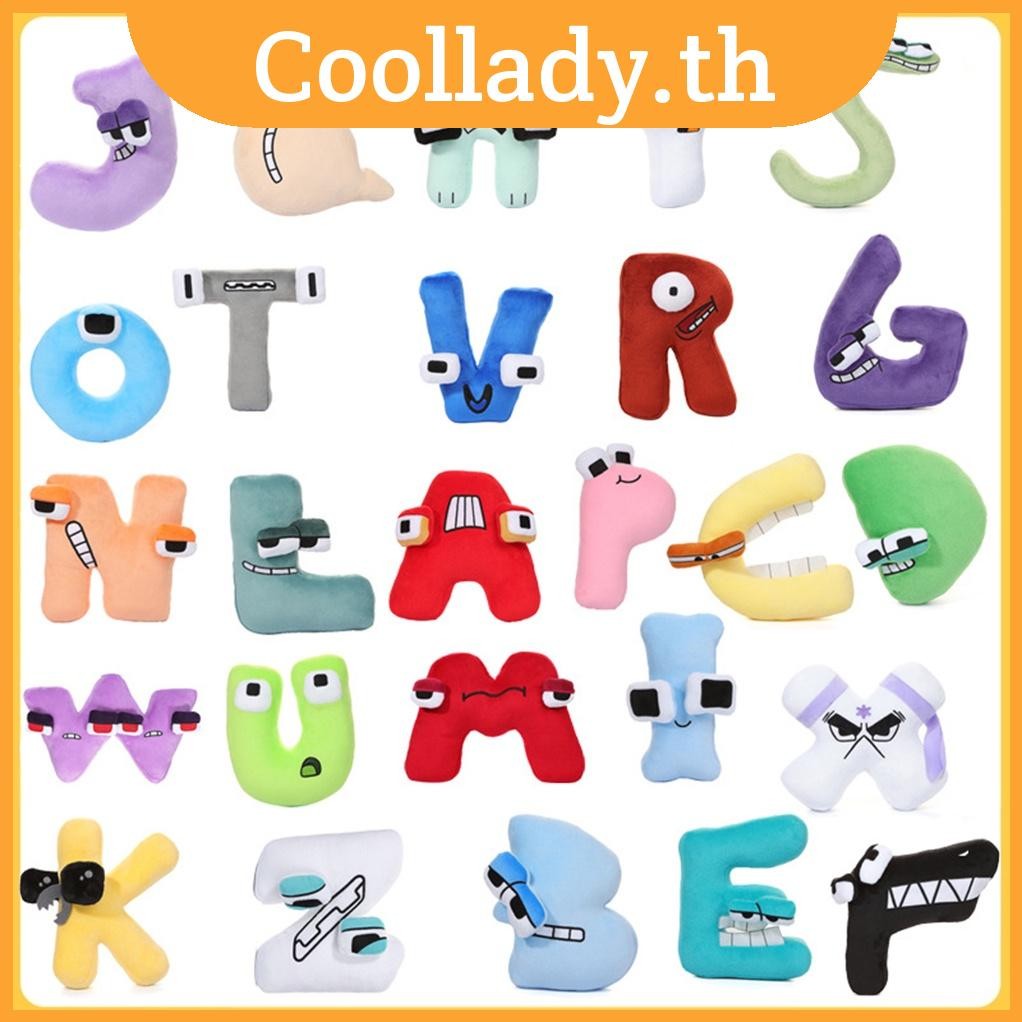 ตุ๊กตาตัวอักษรภาษาอังกฤษ ABC ของเล่นเสริมการเรียนรู้ สําหรับเด็ก 26 ชิ้น