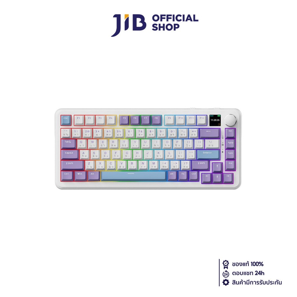 WIRELESS KEYBOARD คีย์บอร์ดไร้สาย AJAZZ AK820MAX LCD MAGNETIC SWTICH EDITION MAGNETIC SWITCH RGB EN
