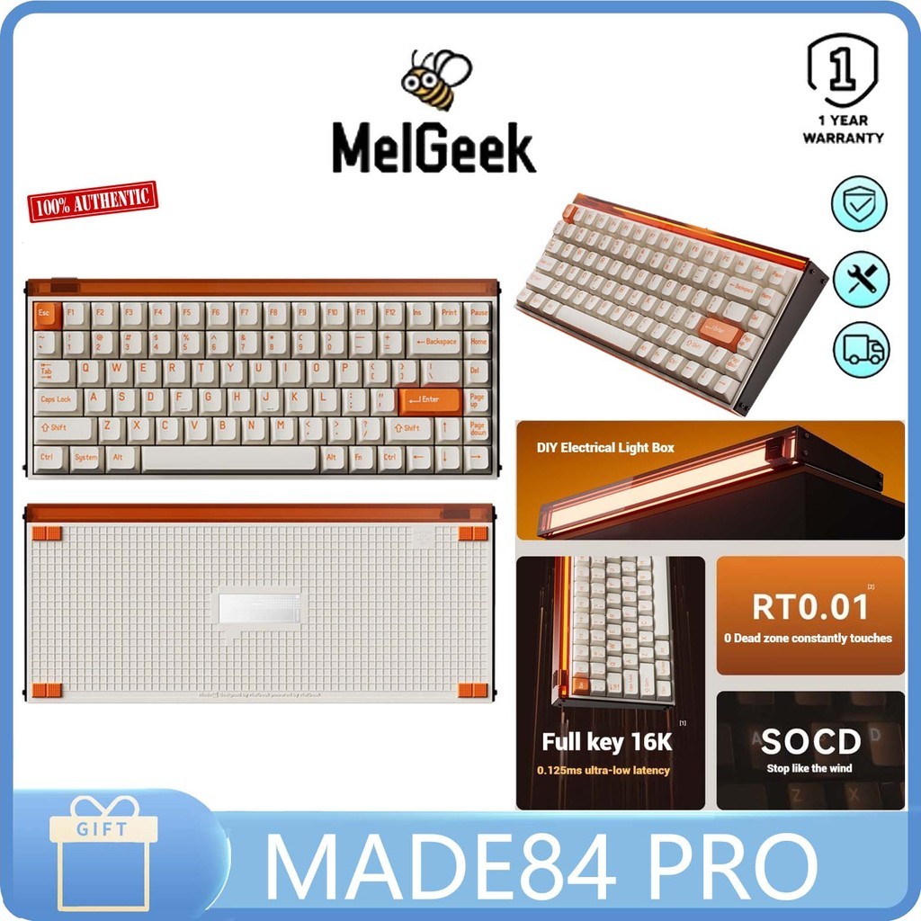 MelGeek MADE84 PRO Magnetic Axis Keyboard RT Magneto Axis 84 key esports game custom machinery Fear