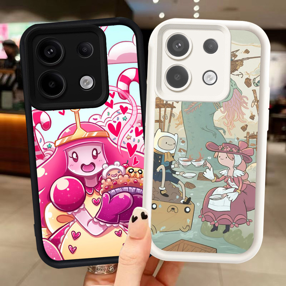 Z-4 Adventure Time เคสสีขาวสีดําสําหรับเคส Xiaomi Redmi Note 13 Pro Plus 5G