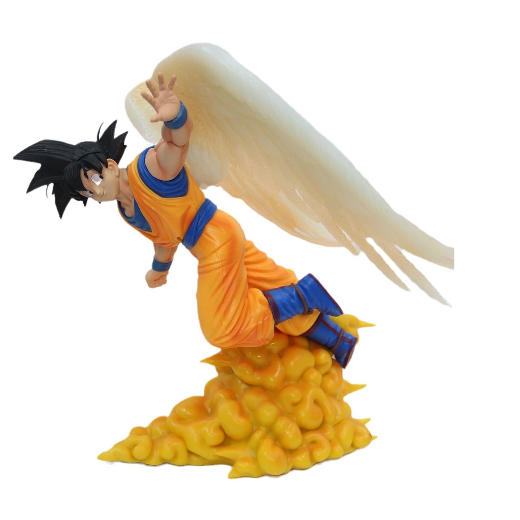 Dragon Ball Figure Angel Wukong Super Saiyan Somersault Cloud Sun Wukong หันหลังกลับและโบกมือให้แบบ