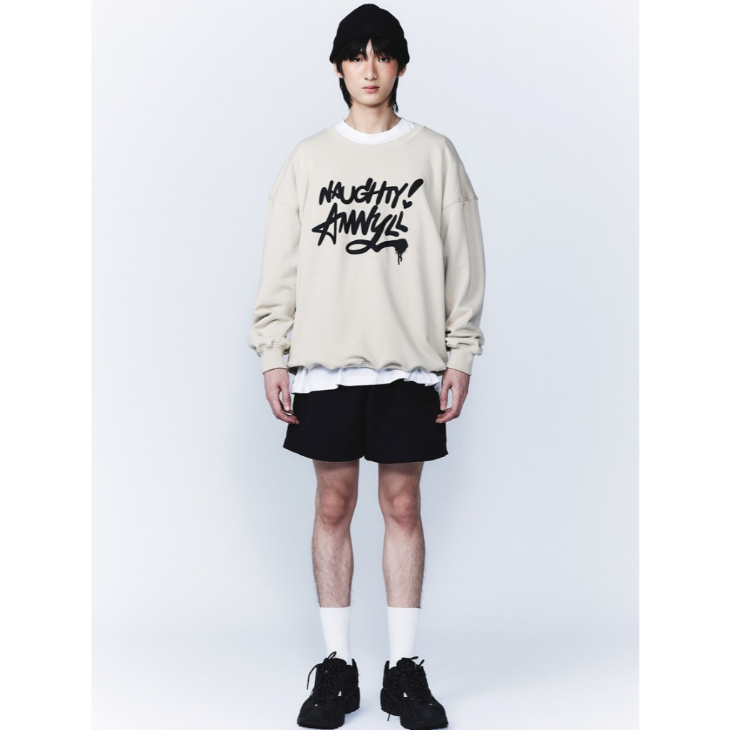 ♞,♘,♙ANWYLL NAUGHTY SWEATSHIRT เสื้อแขนยาว เสื้อกันหนาว vgh