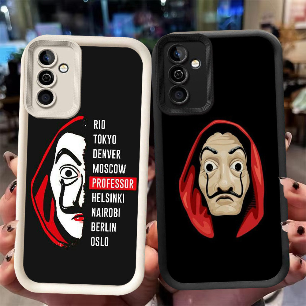 XI47 La Casa De Papel Casing สําหรับ Samsung Galaxy A36 A56 S25 Ultra A26 5G สีดําสีขาว