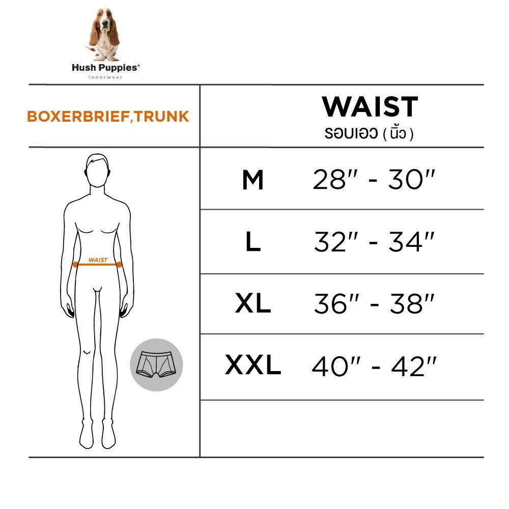 Hush Puppies INNERWEAR  กางเกงชั้นในชาย PIMA FILAGEN รุ่น HU H3FP001 BOXER BRIEF X52Z