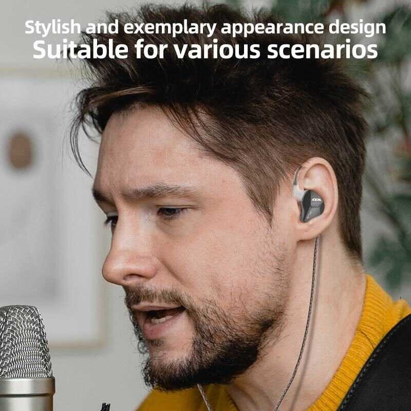 ❤ พันด้วยโลหะ CCA FLA หูฟังในหูมอนิเตอร์เบส HIFI หูฟังบ