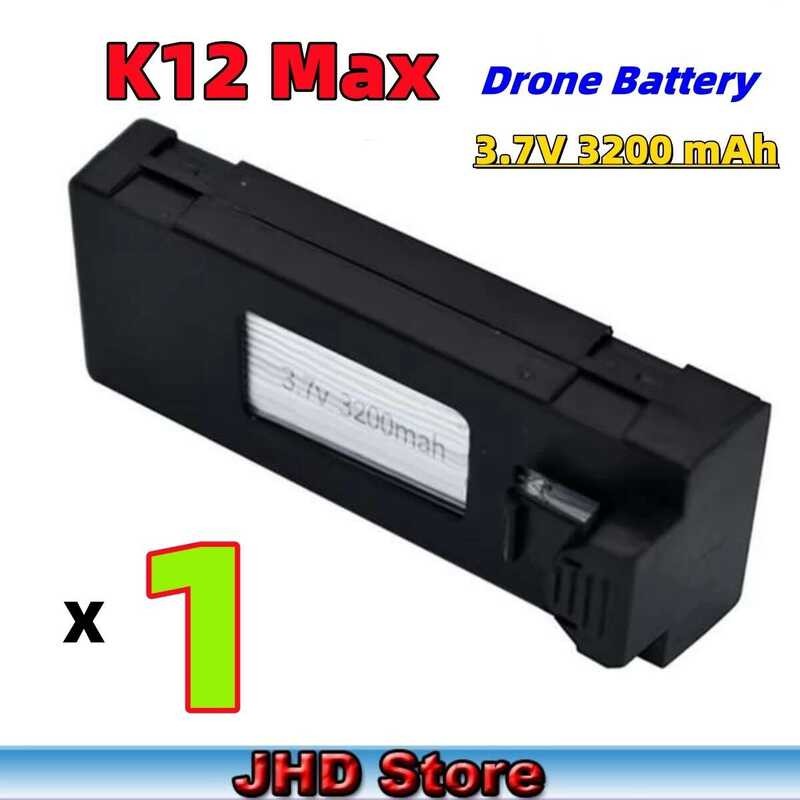❃ JHD แบตเตอรี่เดิม K12max 3.7V 3200Mah แบตเตอรี่สําหรับ Max Drone อุปกรณ์เสริม K12 แบตเตอรี่ขา
