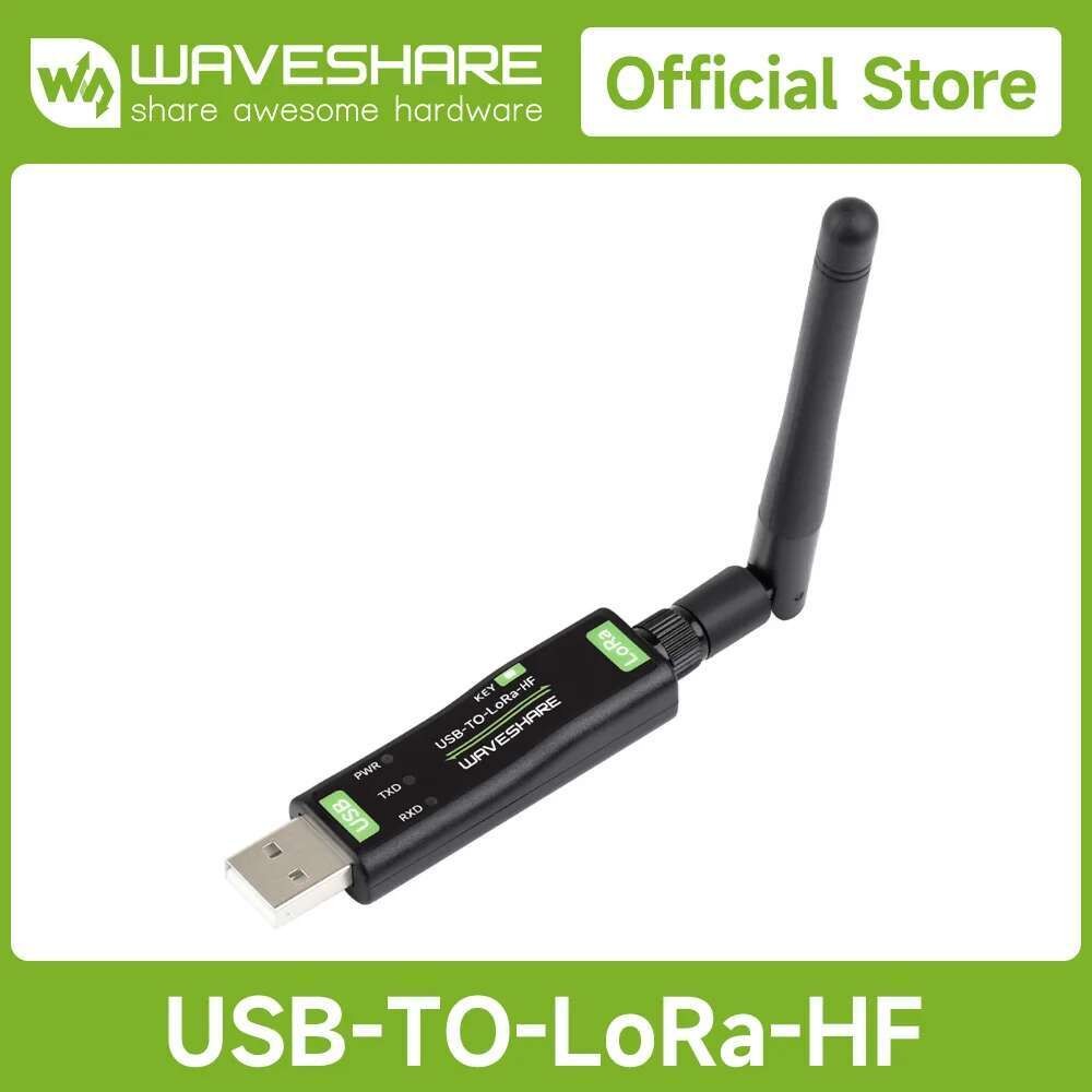 Waveshare USB ถึง LoRa โมดูลถ่ายโอนข้อมูล, ตามบน SX1262, เหมาะสําหรับการอนุมัติข้อมูลในอุตสาหกรรมและ