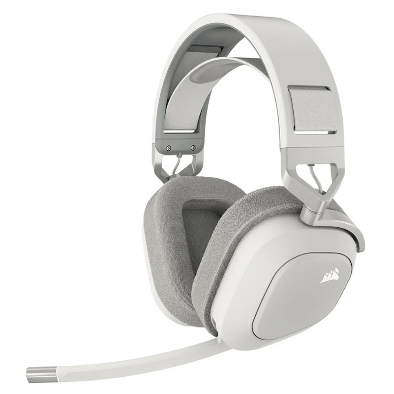 WIRELESS HEADSET (หูฟังไร้สาย) CORSAIR HS80MAX WIRELESS RGB WHITE (CA-9011296-AP)