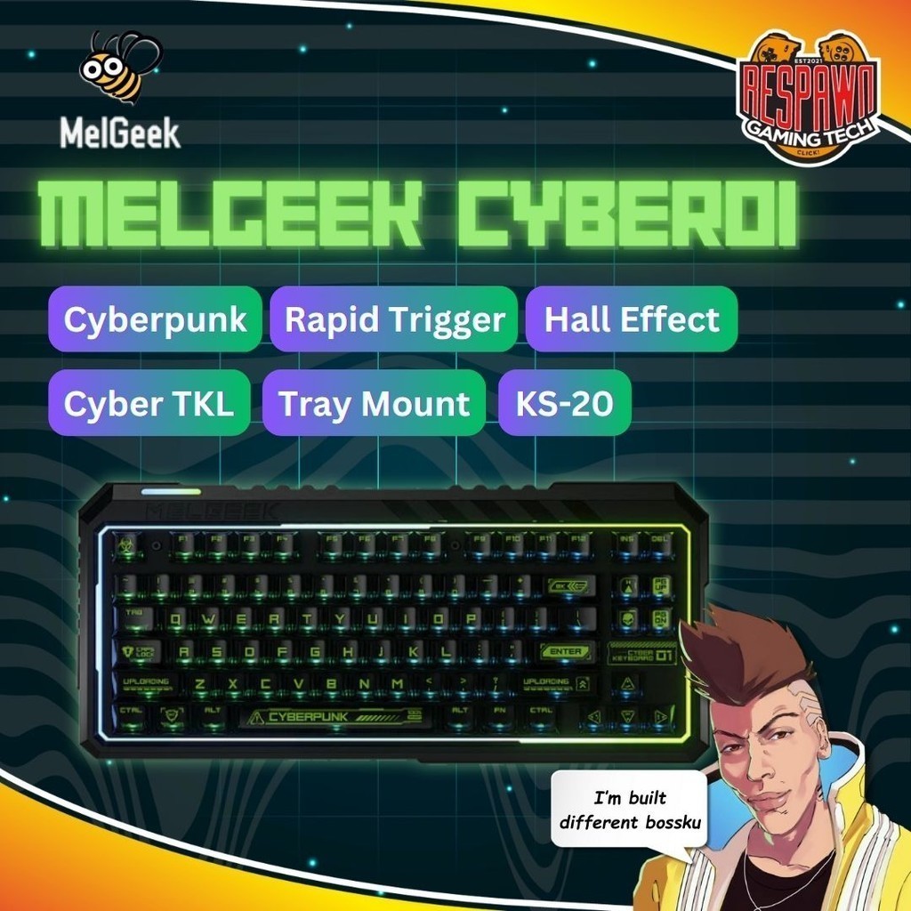 Melgeek CYBER01 Magnetic Switch Rapid Trigger Gaming Keyboard