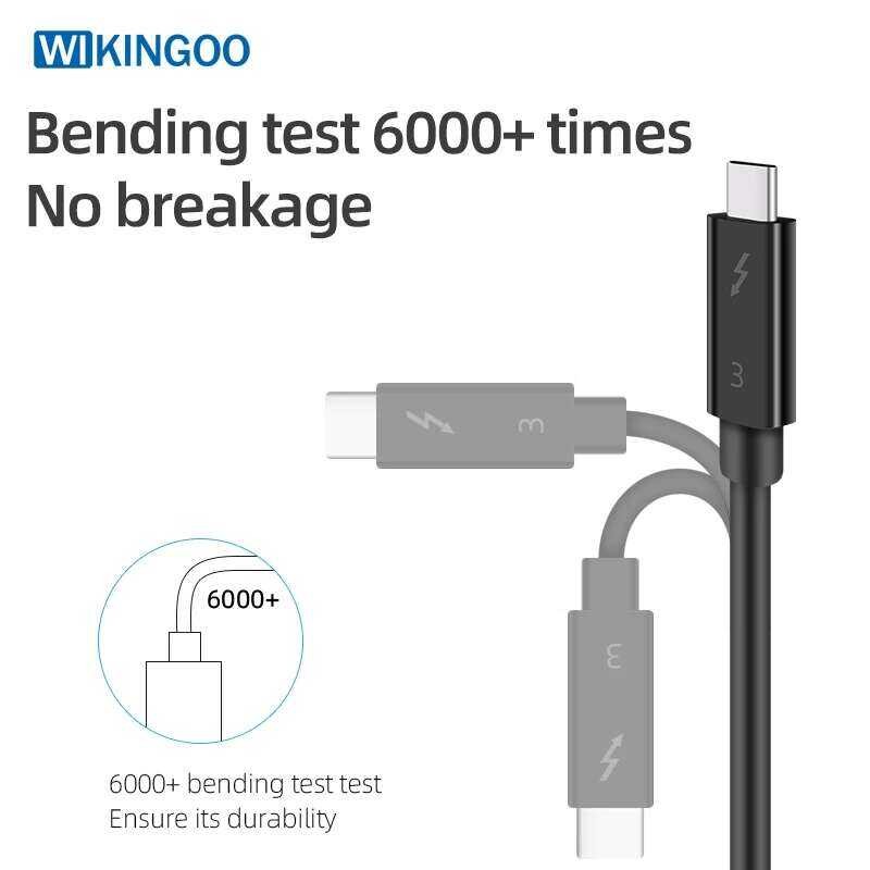 ▥ Thunderbolt 3 0.3M 0.5M 0.7M 1M 2M 100W 40G สาย USB C PD สำหรับ Book Pro