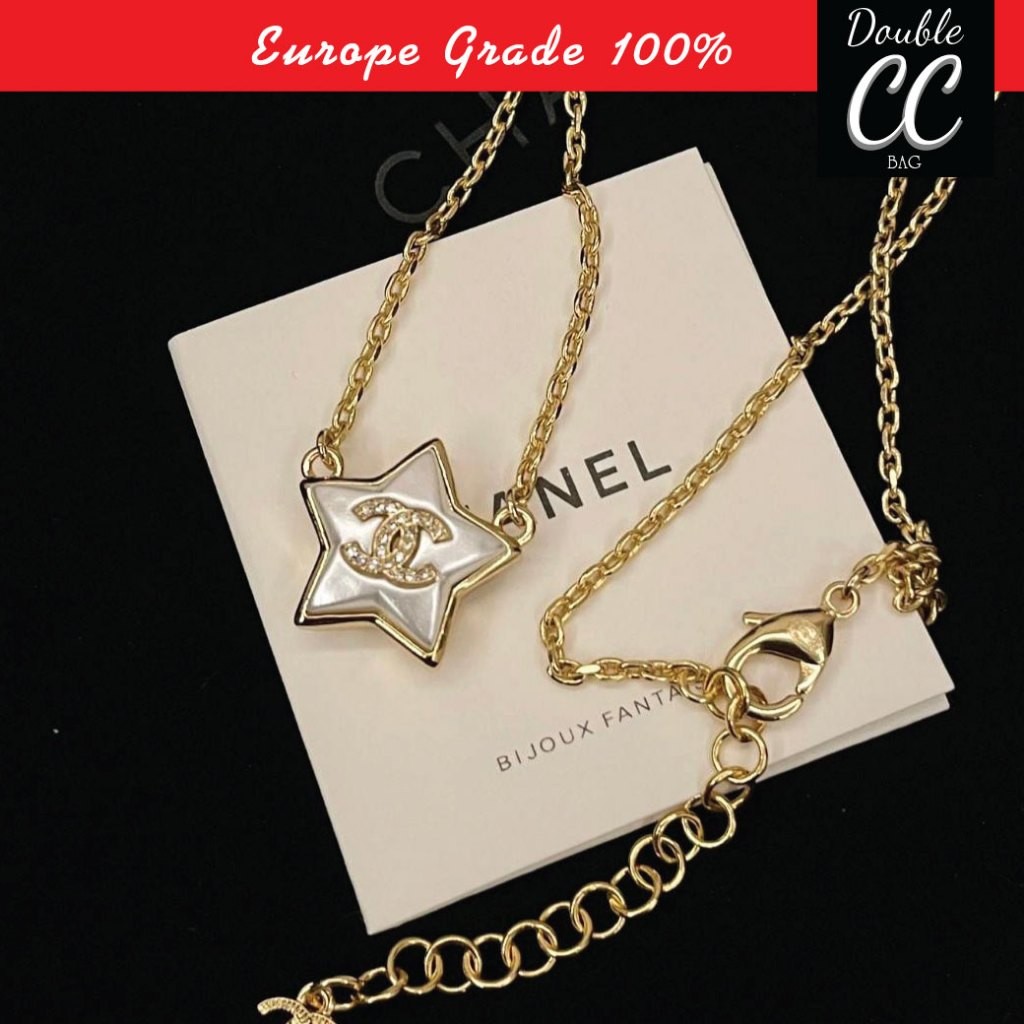 Pre-order 7-14 วัน ชาแนล ️Chanel 24c   diamonds necklace VIP สุภาพสตรี สร้อยคอผู้หญิง
