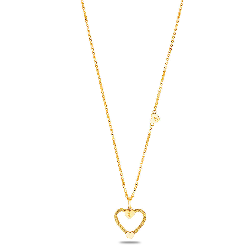 CHARRIOL สร้อยคอ 08-404-1271-0 Necklace - Steel Yellow PVD - Passion - Steel Yellow PVD Cable - Len