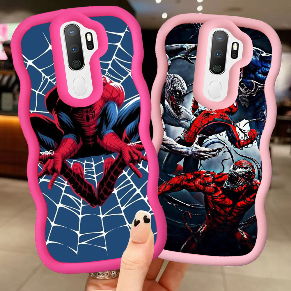 MERAH Z-26 Spider Man Red Black Pink Casing สําหรับ OPPO A9 F11 A5 2020