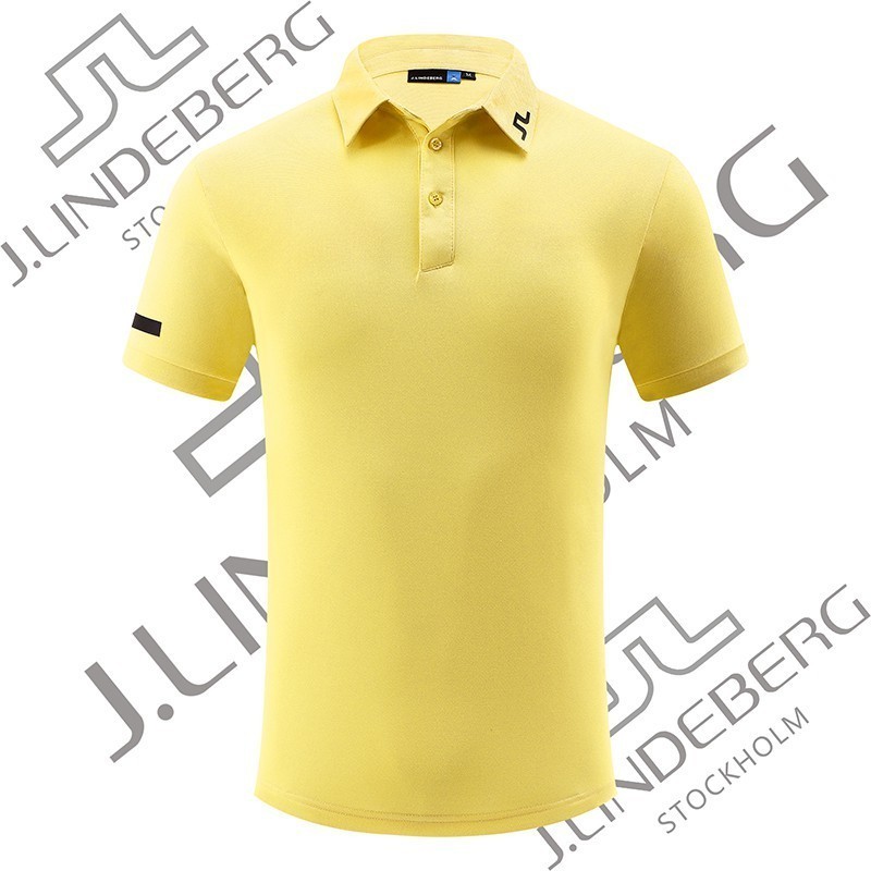 (Exclusive short sleeve)J LINDEBERG Men s golf short sleeve casual golf t-shirt men s polo shirt qu