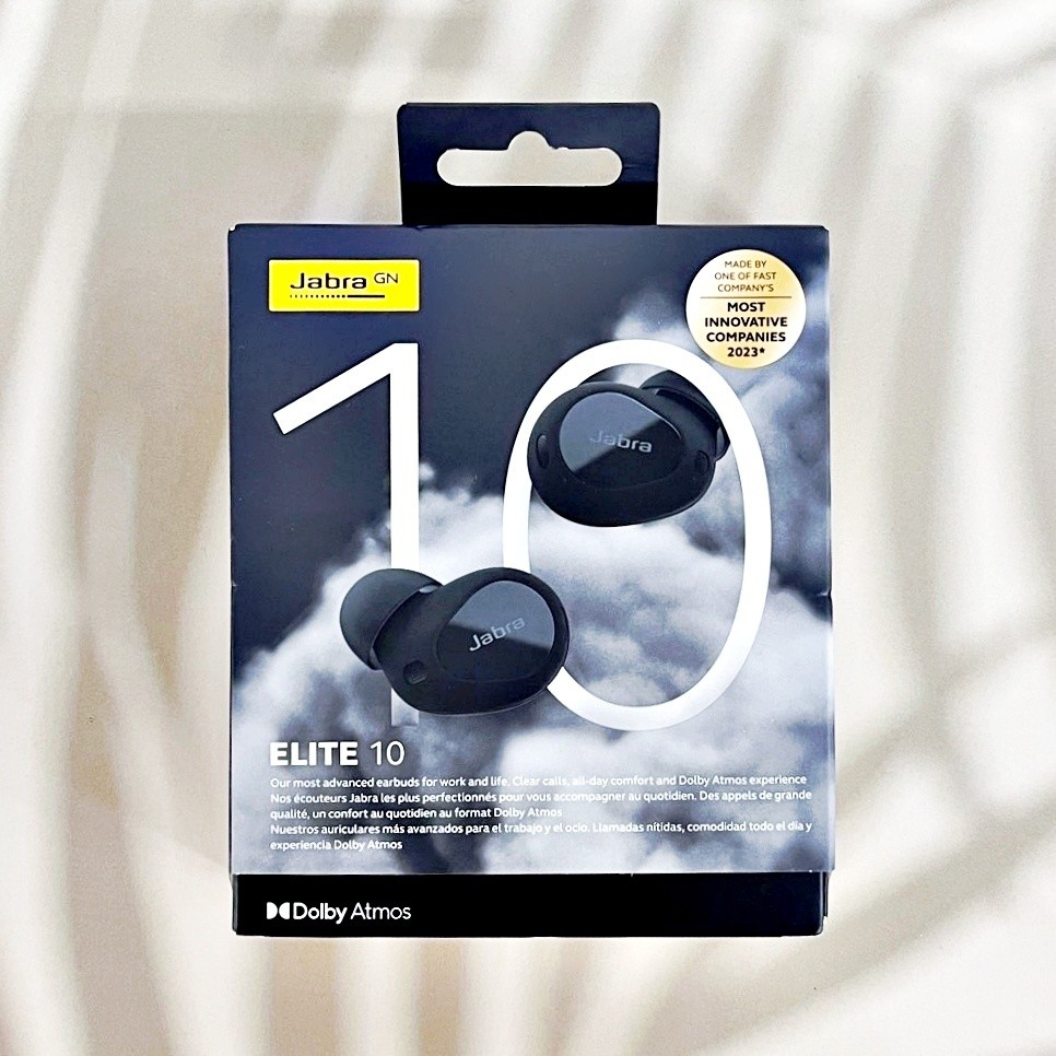 [Jabra®] Elite 10 Dolby Atmos True Wireless Earbuds, Gloss Black หูฟังบลูทูธไร้สาย ระบบเสียงDolby A