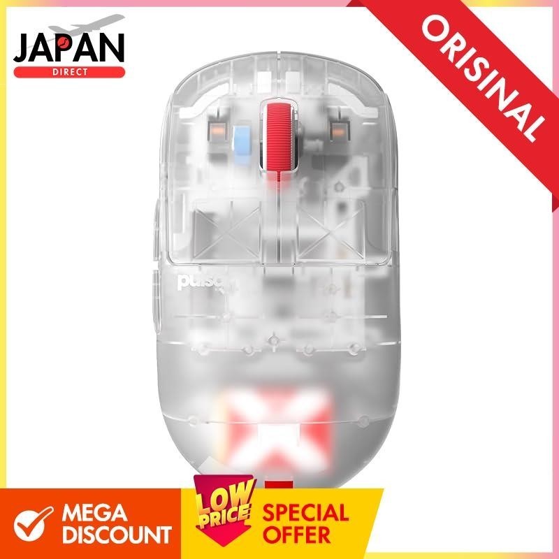 Pulsar Gaming Gears X2H Mini Superclear Wireless Gaming Mouse Ultra Light 52g Symmetrical 2.4Ghz 1m