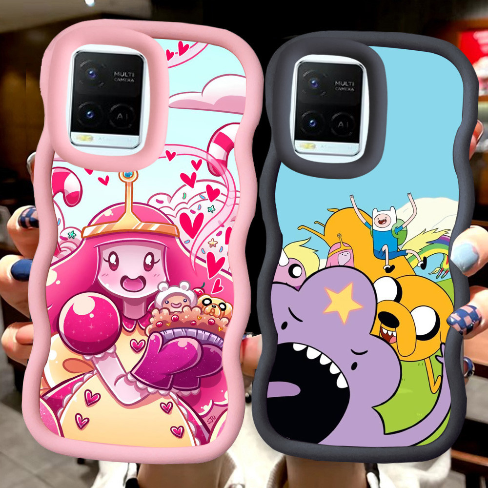 MERAH Z-4 Adventure Time Red Black Pink Casing สําหรับ VIVO Y02a Y21a Y21t Y02 Y02t V30 Y21s Y21 Pro