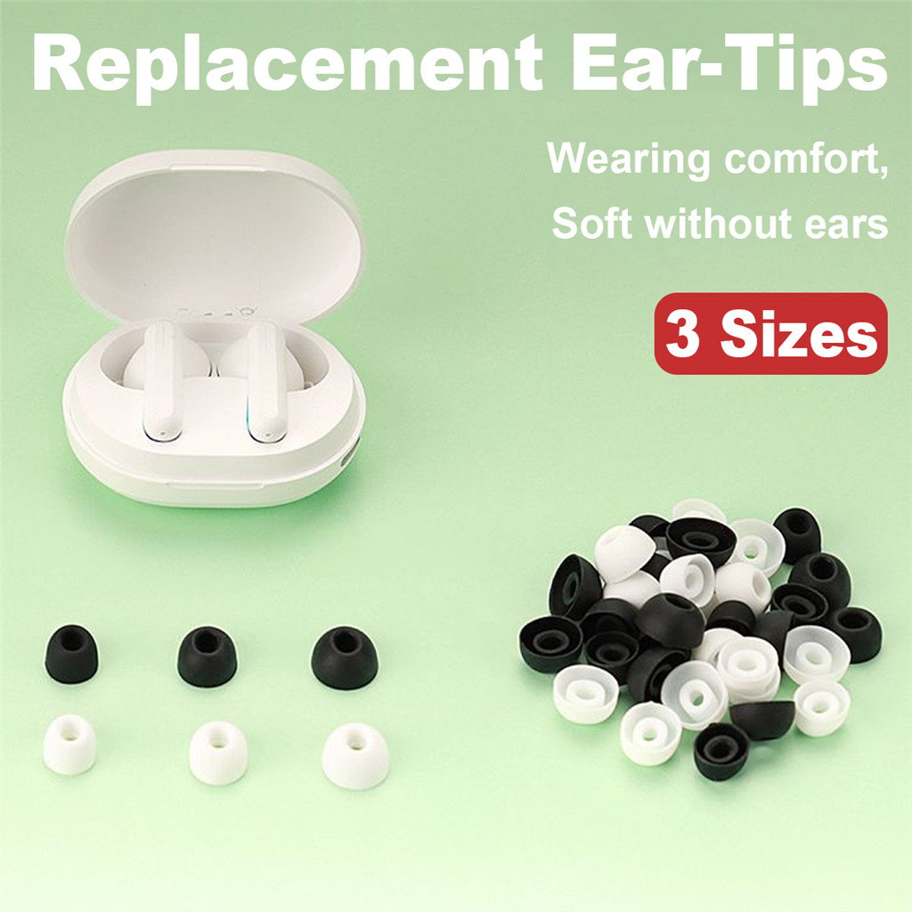 3 คู่หูฟังชนิดใส่ในหูใช้งานร่วมกับ Haylou GT3 GT5 GT7 T15 T19 W1 X1 Pro MoriPods ANC หูฟังซิลิโคนครอ