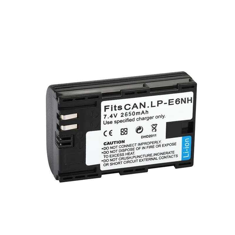 ❃ แบตเตอรี่ Lpe6nh Lp-E6nh 2650Mah ของแท้สำหรับ Canon EOS R R5 R6 R7 5Ds 6D 7D 60D 70D 80D 90D