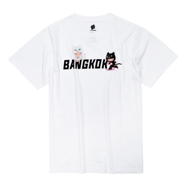 เสื้อยืด Alex Face x Platform66 BANGKOK White T-Shirt Size L ปี 2019 PF66 ของแท้ หายาก