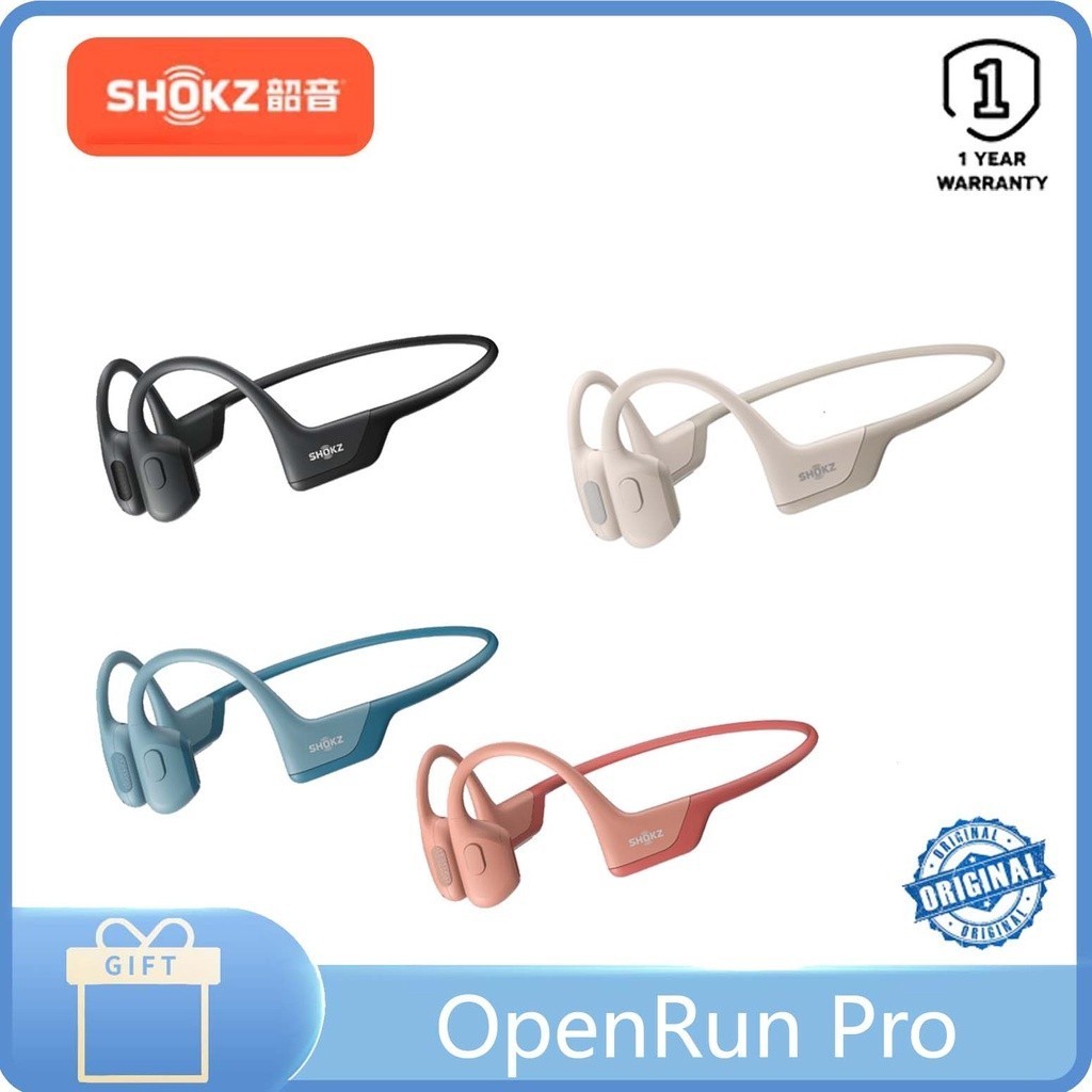 Shokz OpenRun Pro / OpenRun Pro หูฟังไร้สาย แบบเปิดหู ขนาดเล็ก การนํากระดูก / ชุดหูฟัง