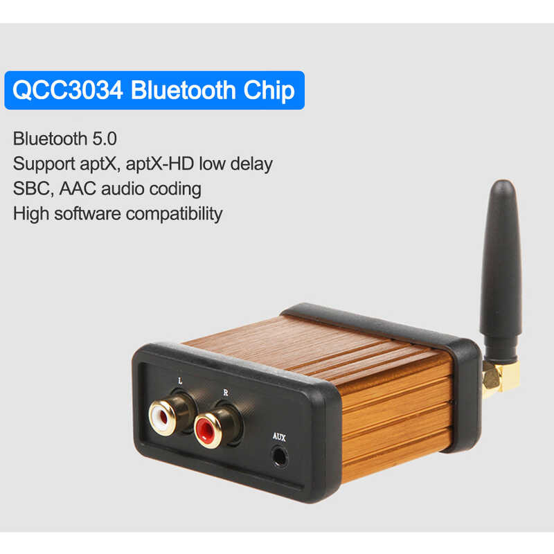 ▥ Qcc3034 บลูทู ธ 5.0 ตัวรับสัญญาณเสียงระดับ HIFI โมดูลเครื