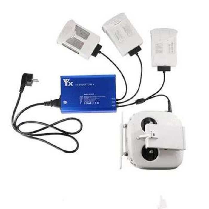 ❃ สำหรับ  Phantom 4/4A/4P/Rtk UAV แบตเตอรี่ Charger Four Way ชาร์จแบบขนานแบตเตอรี่แม่บ้านพยาบาล ❃