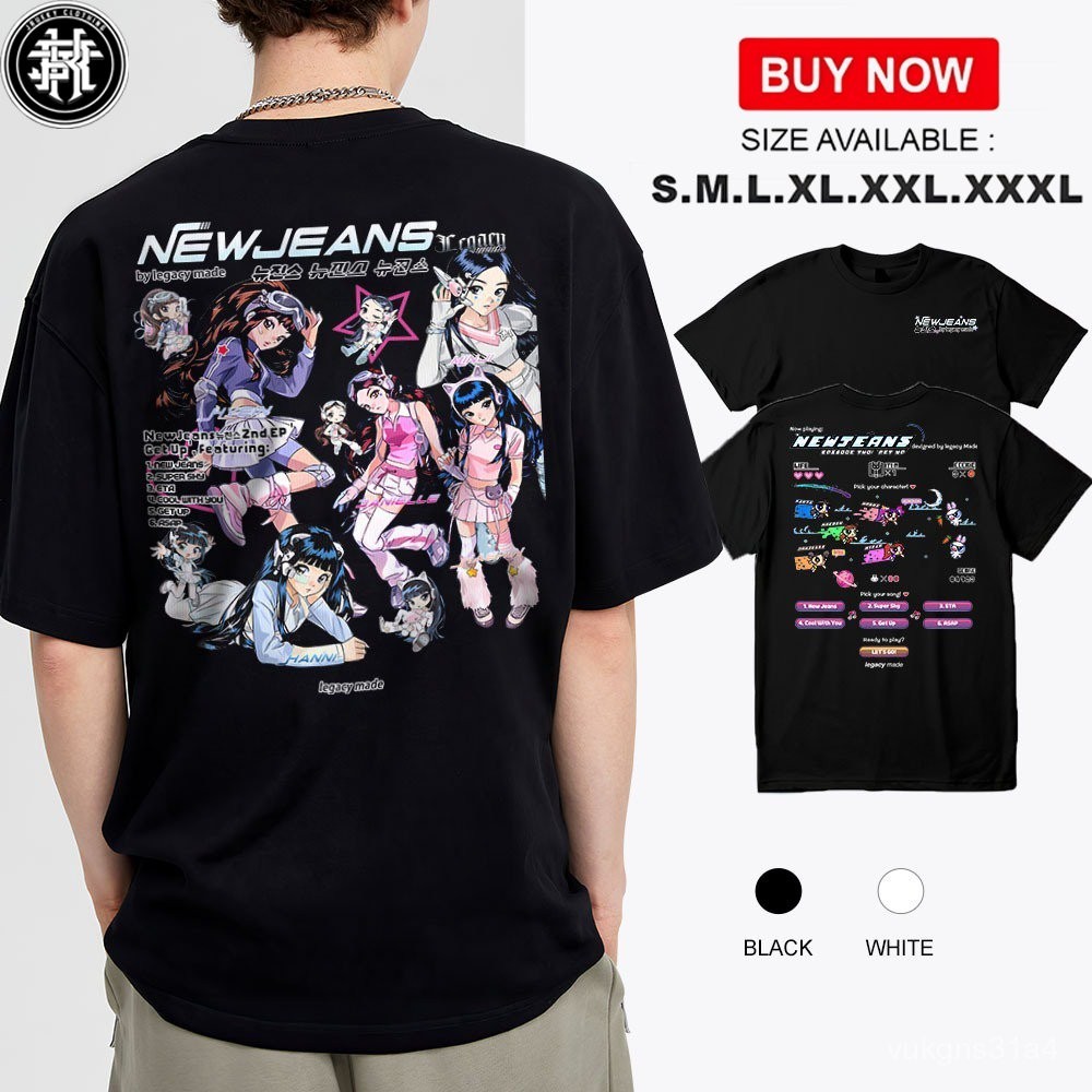 NewJeans Custom T-Shirt - Hanni Minji Danielle Haerin Hyein Support Thick Cotton Cloth Tee