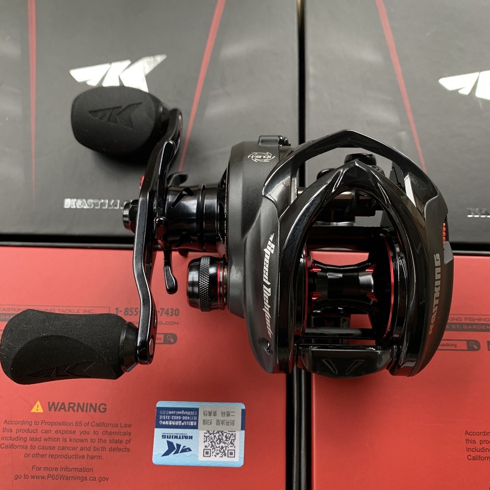 ในสต็อก KastKing Speed Demon ELite Baitcasting ตกปลา Reel 10.5:1 อัตราทดเกียร์ความเร็วสูง 8.1KG ลากส