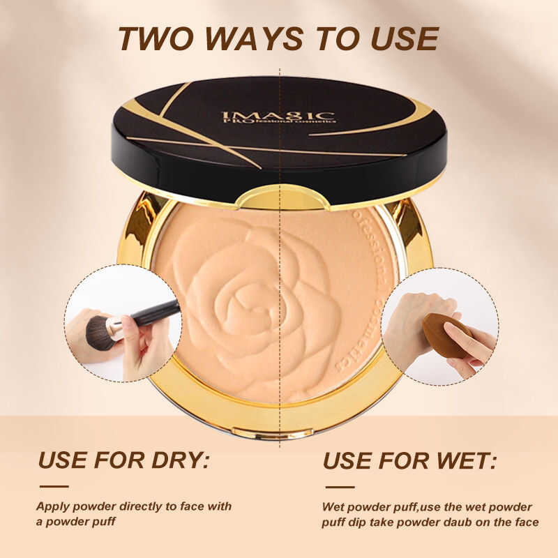 ▣ IMAGIC Oil-คอนโทรลแป้งอัดแข็งการแต่งหน้าที่ละเอียดอ