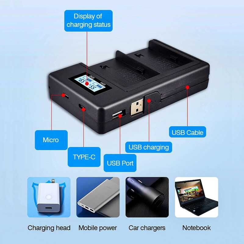 ❃ PALO  Np-F550 NP F550 Np-F750 Np-F770 Np-F970 Np-F960 F960 F970แบตเตอรี่กล้องสำหรับ Sony Plm-1❃