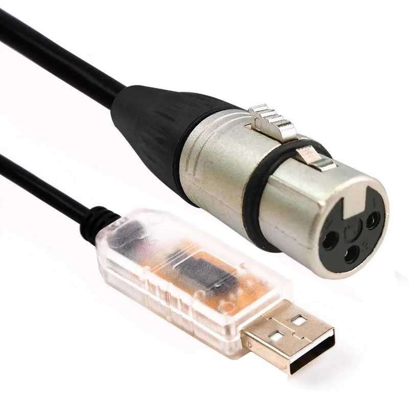 ▥ Rs485 DMX 512 อินเทอร์เฟซ LED Dmx512 คอมพิวเตอร์ PC Stage Lighting Controller Dimmer USB To D