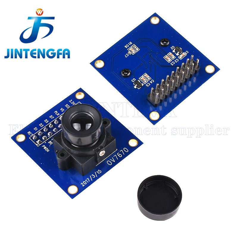 OV7670 โมดูลกล้อง OV7670 โมดูลรองรับ VGA CIF ควบคุมอัตโนมัติจอแสดงผล active ขนาด 640X480 สําหรับ Ard