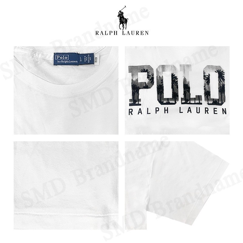 Polo Ralph Lauren เสื้อยืด รุ่น Polo Ralph Lauren Logo-Print Cotton T-Shirt Code: 211905846001