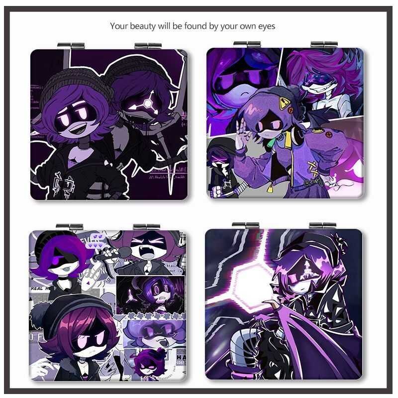 ◆ Murder Drones Folding Cosmetic Mirror For Woman Uzi Doorman Make-Up Mirrors N V Cosplay Beaut