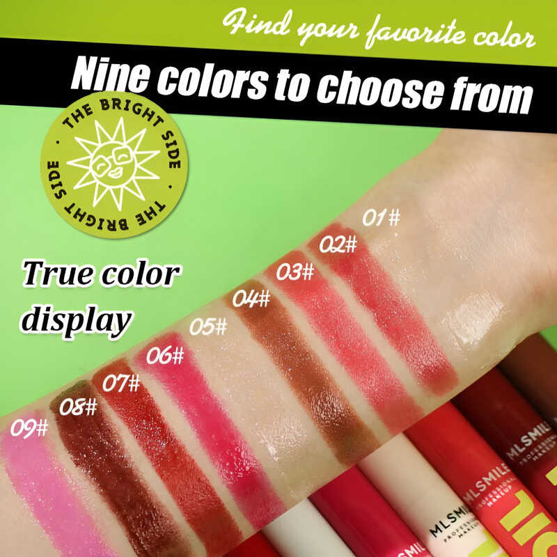 ▣ Multi-Color Silky Gloss Hydrating With Radiant Lip Care Mirror High-Shine Effortless Press L