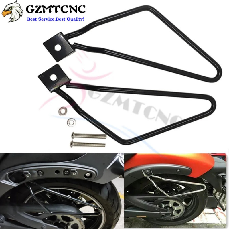 รถจักรยานยนต์ Saddlebag สนับสนุนอานกระเป๋าวงเล็บด้านข้างกล่อง Trunk ผู้ถือ Universal สําหรับ Honda C