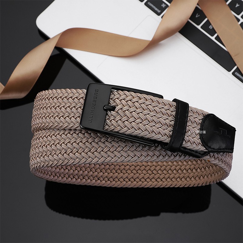 ♞,♘,♙J.lindeberg เข็มขัดกอล์ฟ แบบยืดหยุ่น สําหรับผู้ชาย และผู้หญิง KLD