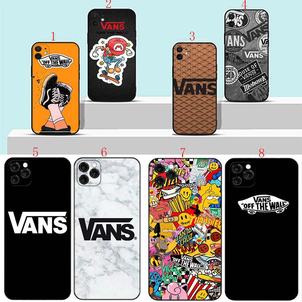 Iphone X XS Max 5 5s 6 6s Pplus 7 8 7 Plus 8 Plus SE 2016 16 Pro Max 16 Plus G22 ลาย Van เคสโทรศัพท์สีดํานุ่ม