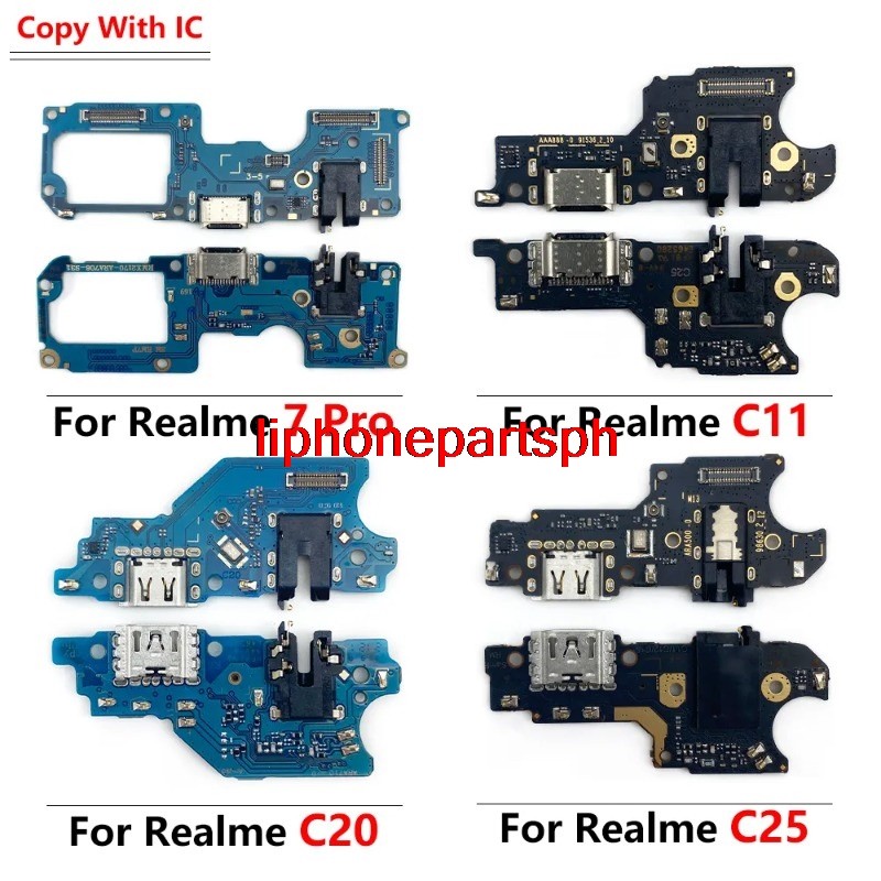 Rji-พอร์ตชาร์จusb Micro Dock Connector Board Flex CableสําหรับOppo Realme 7 7i 6 6i 5 5i 2 3 Pro C11